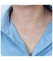 Letter L Silver Necklace SPE-5526